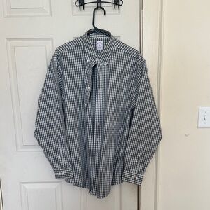 Brooks Brothers Green and Blue Gingham Shirt